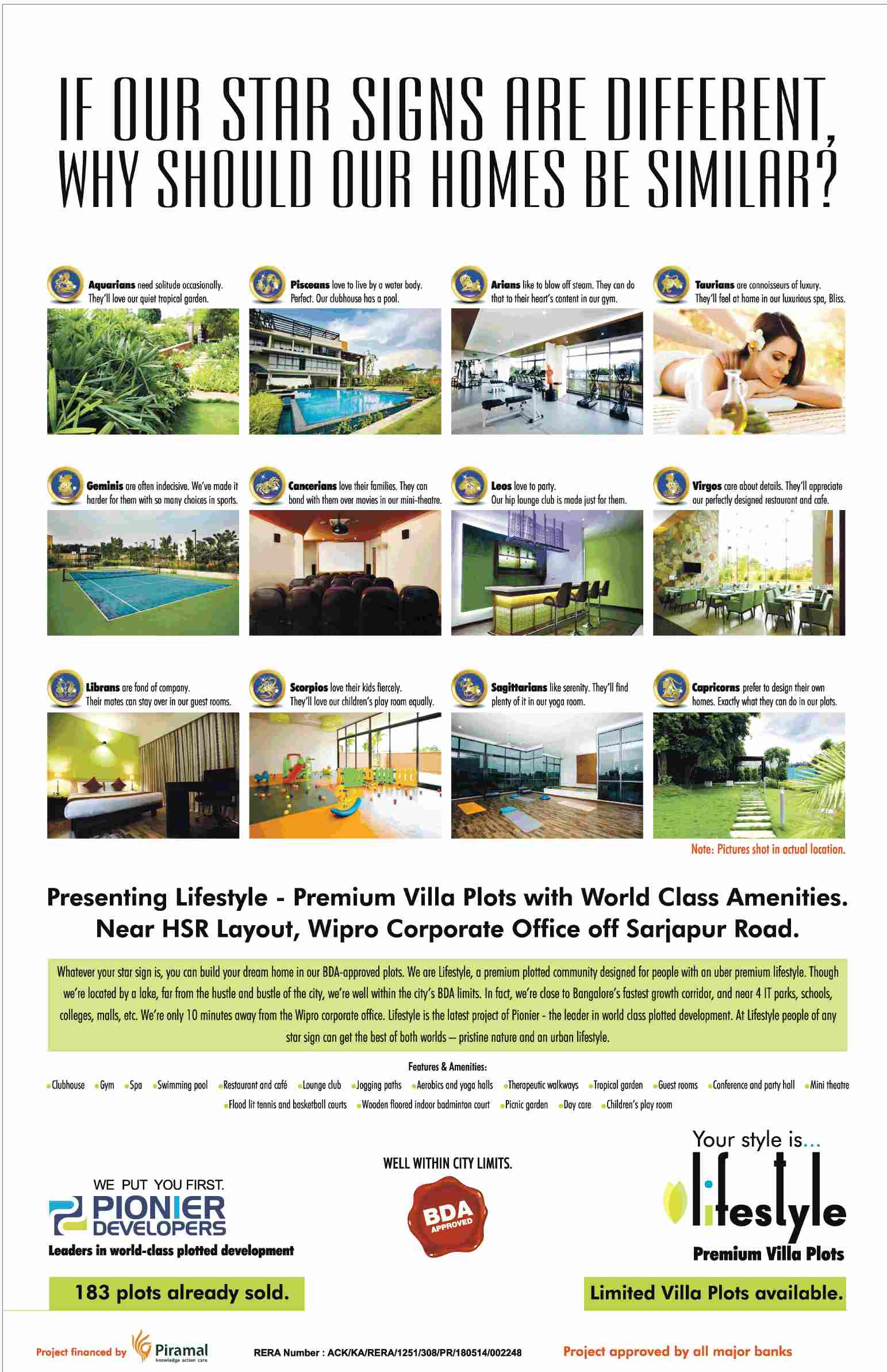 Presenting Pionier Lifestyle with premium villa plots & world-class amenities in Bangalore Update